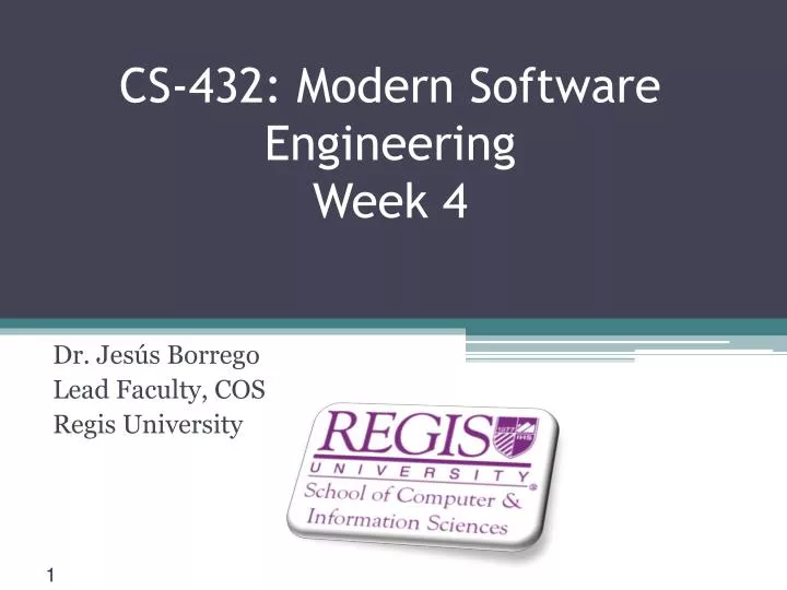 cs 432 modern software engineering week 4