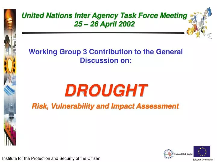 working group 3 contribution to the general discussion on