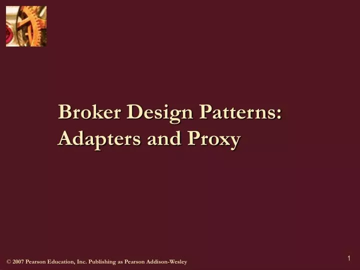 broker design patterns adapters and proxy