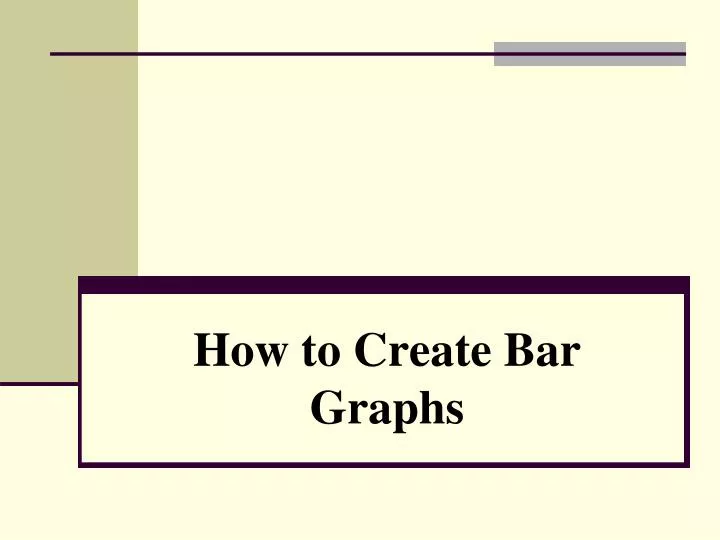 how to create bar graphs