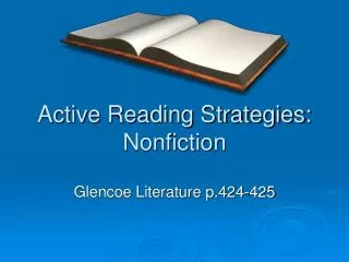 Active Reading Strategies: Nonfiction