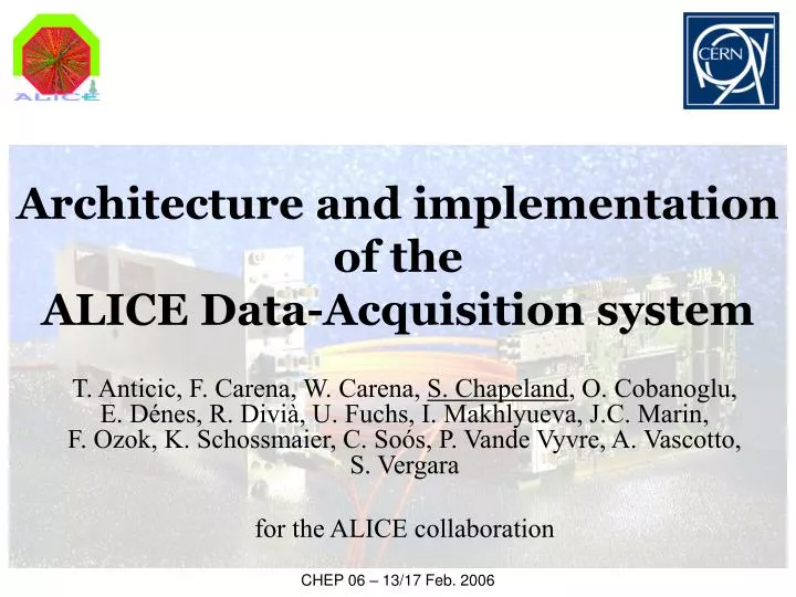 architecture and implementation of the alice data acquisition system
