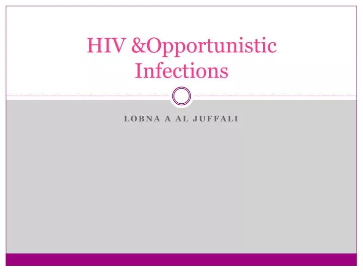 hiv opportunistic infections