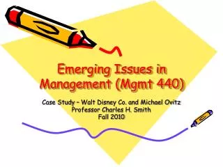 Emerging Issues in Management (Mgmt 440)