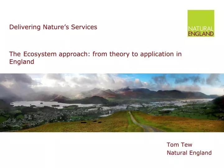 the ecosystem approach from theory to application in england