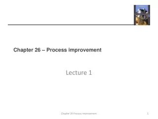 chapter 26 process improvement