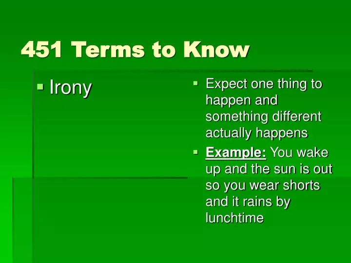 451 terms to know