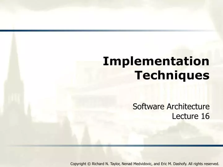 implementation techniques