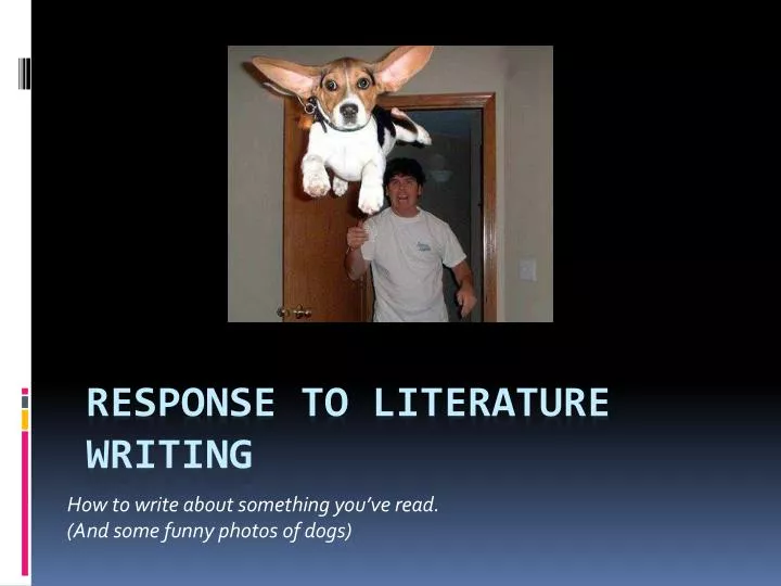 how to write about something you ve read and some funny photos of dogs
