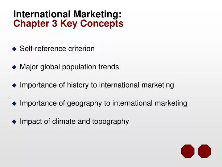 international marketing chapter 3 key concepts
