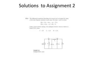 Solutions to Assignment 2