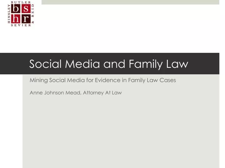 social media and family law