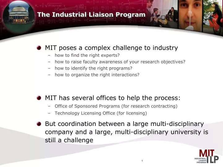 the industrial liaison program