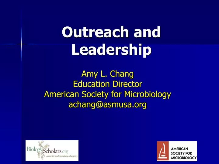 outreach and leadership