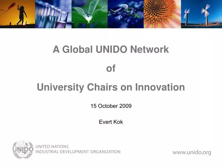 a global unido network of university chairs on innovation