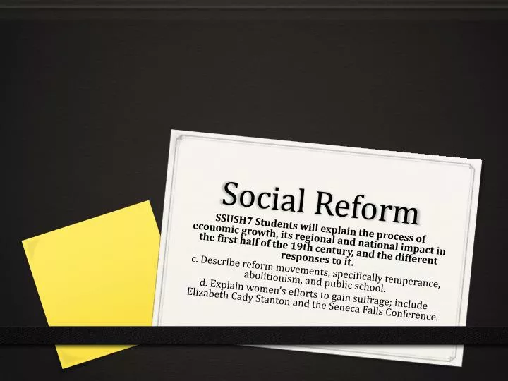 social reform
