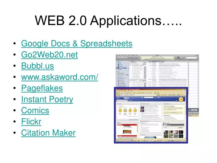 web 2 0 applications