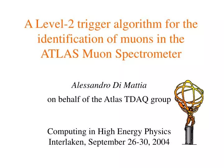 a level 2 trigger algorithm for the identification of muons in the atlas muon spectrometer