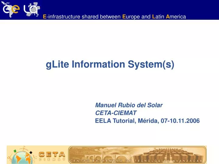 manuel rubio del solar ceta ciemat eela tutorial m rida 07 10 11 2006
