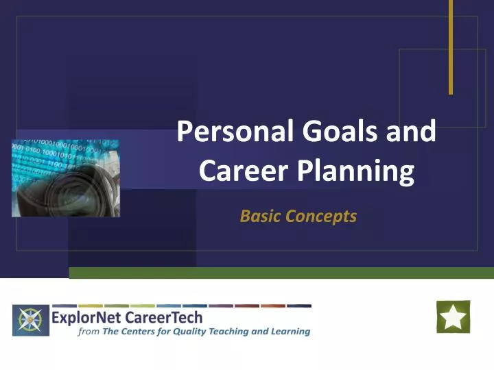 personal goals and career planning