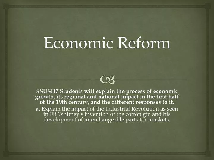 economic reform