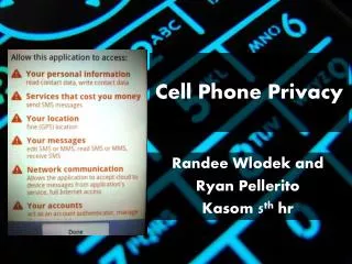 Cell Phone Privacy