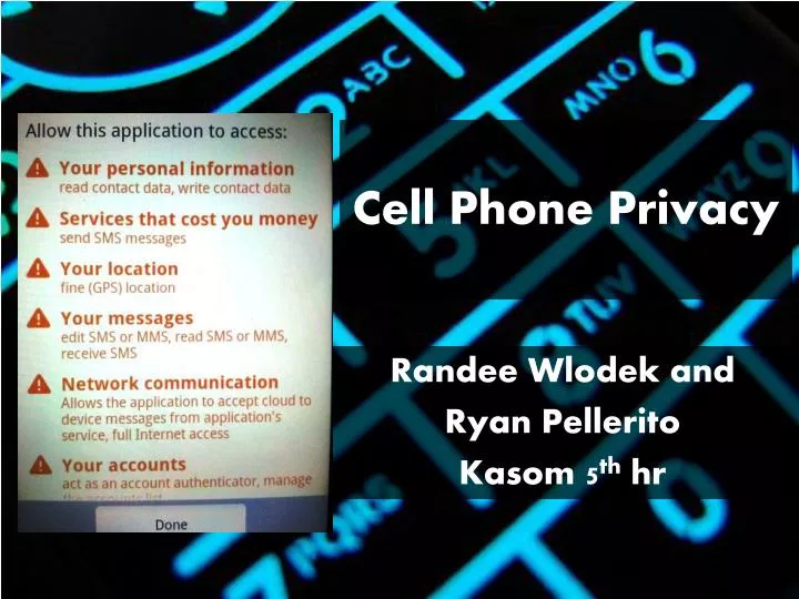 cell phone privacy