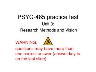 PSYC-465 practice test