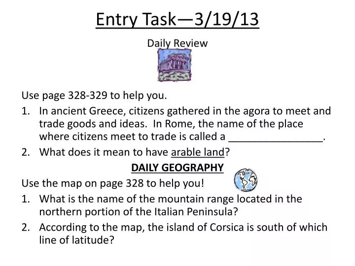 entry task 3 19 13