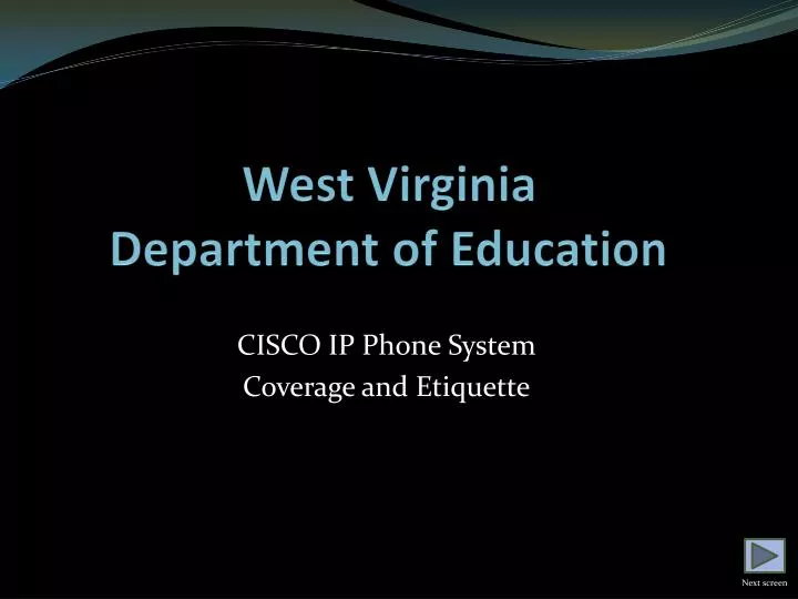 west virginia department of education