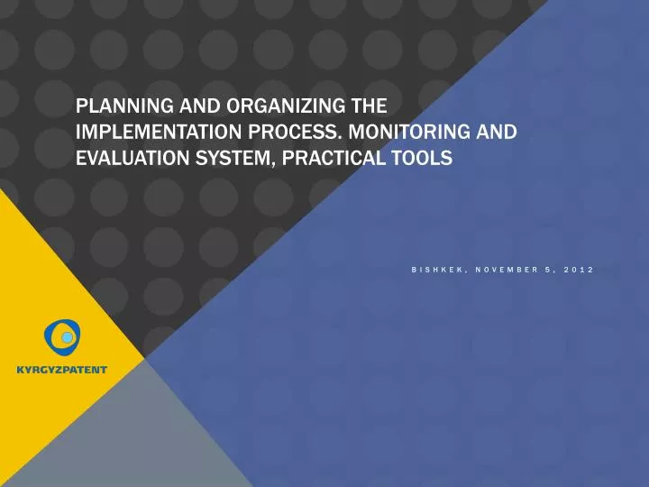 planning and organizing the implementation process monitoring and evaluation system practical tools