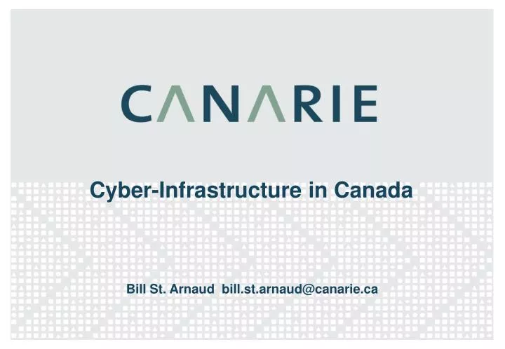 cyber infrastructure in canada