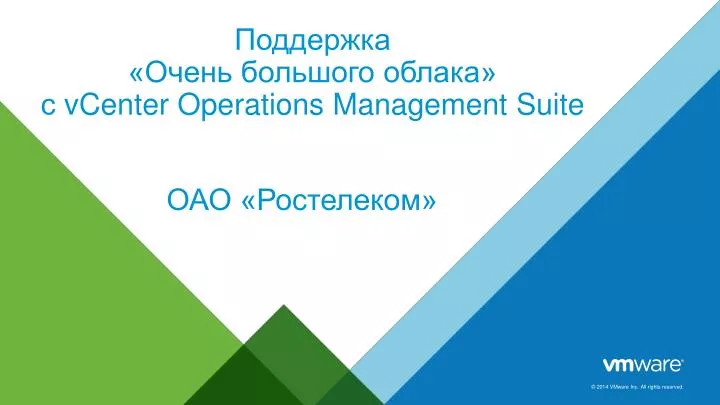 vcenter operations management suite
