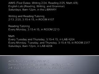 AIMS Tutoring