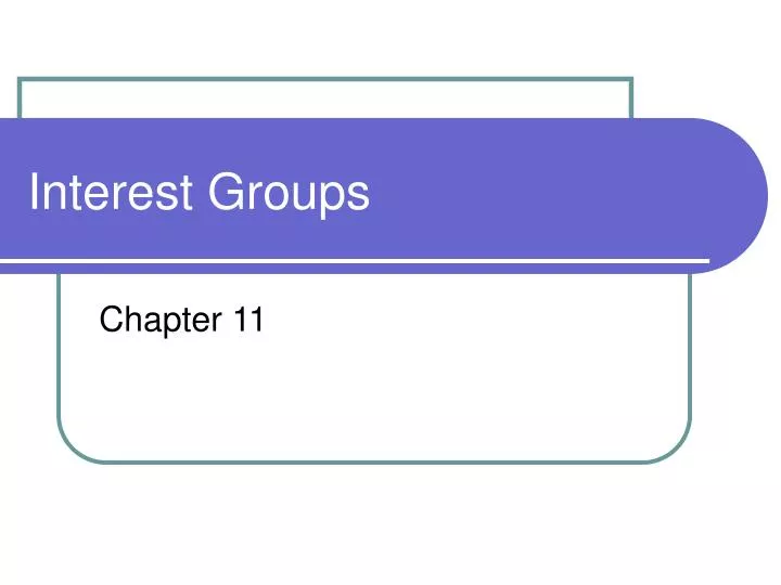 interest groups