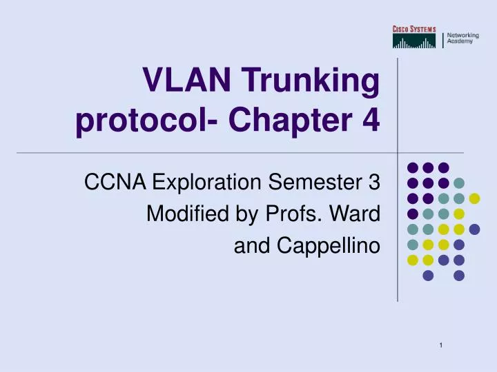 vlan trunking protocol chapter 4