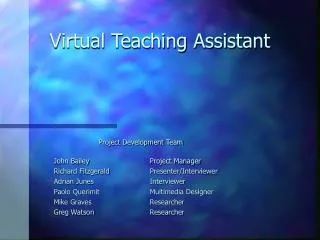 Virtual Teaching Assistant