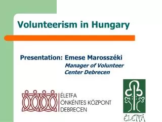 Volunteerism in Hungary