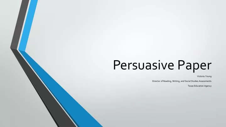 persuasive paper