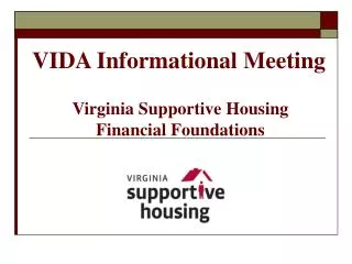 VIDA Informational Meeting