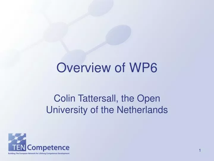 overview of wp6