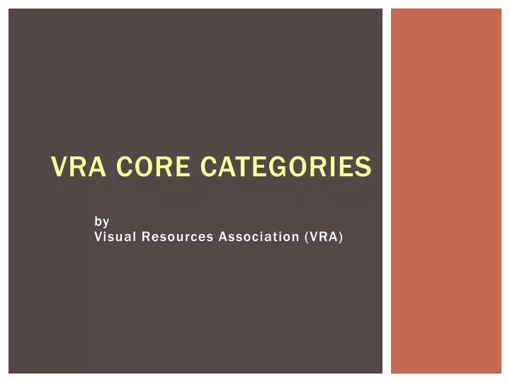 vra core categories