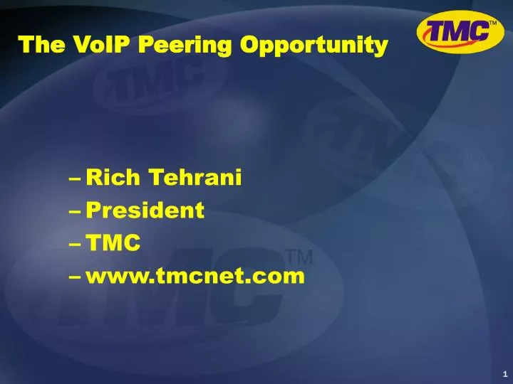 the voip peering opportunity