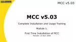 MCC v5.03 - slide 1