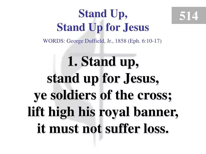 stand up stand up for jesus verse 1