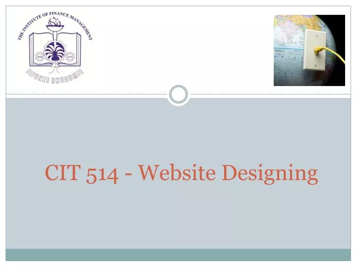 cit 514 website designing