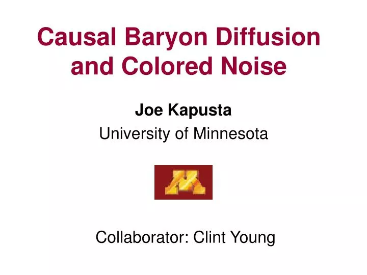 causal baryon diffusion and colored noise