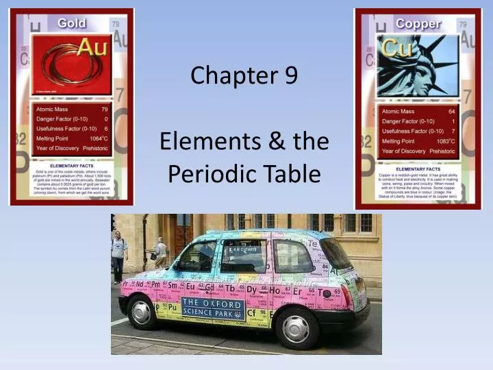 chapter 9 elements the periodic table