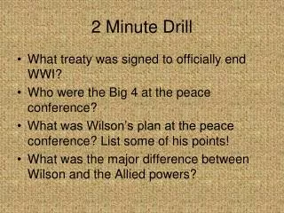 2 Minute Drill