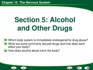 Section 5: Alcohol and Other Drugs